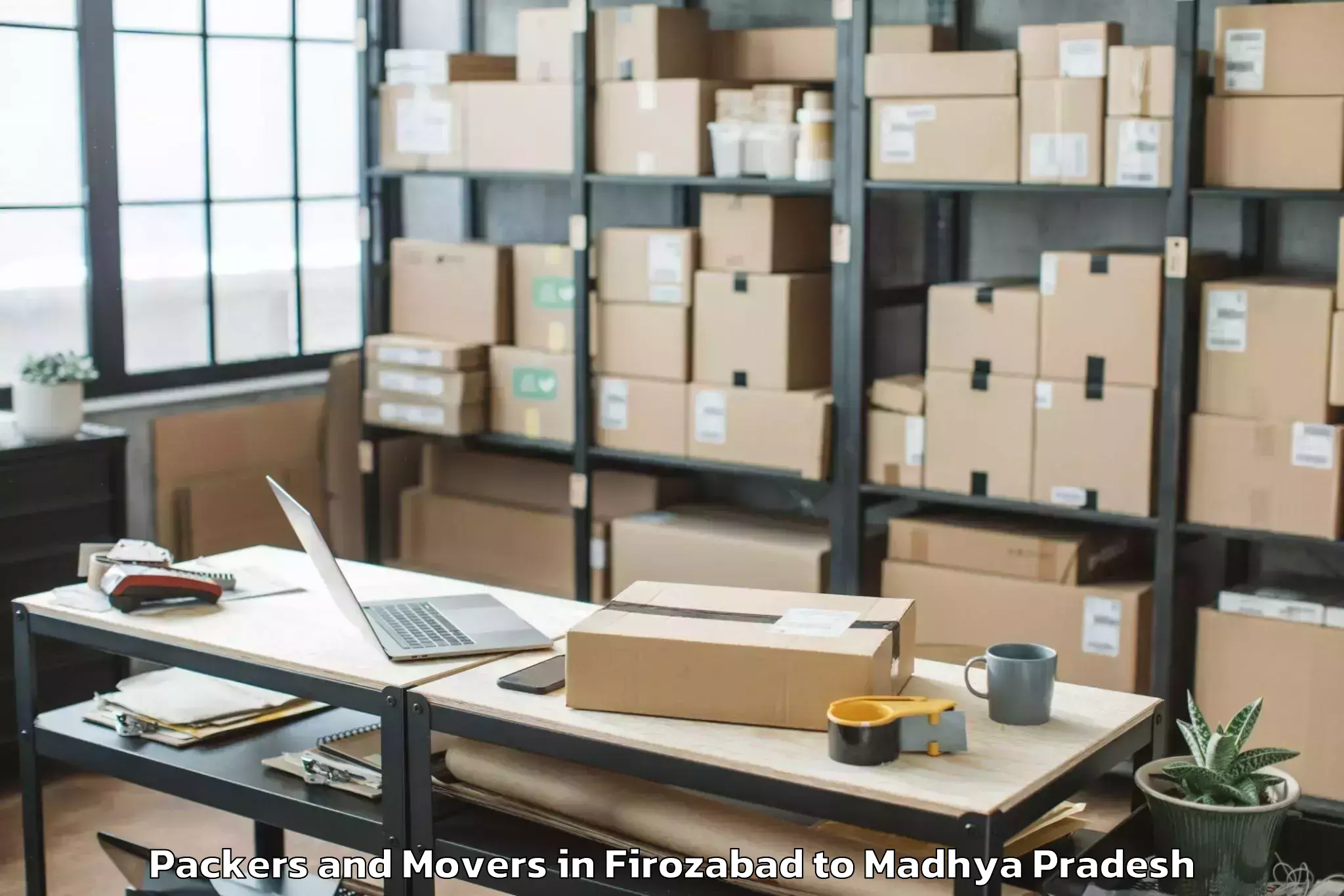 Book Firozabad to Anjad Packers And Movers Online